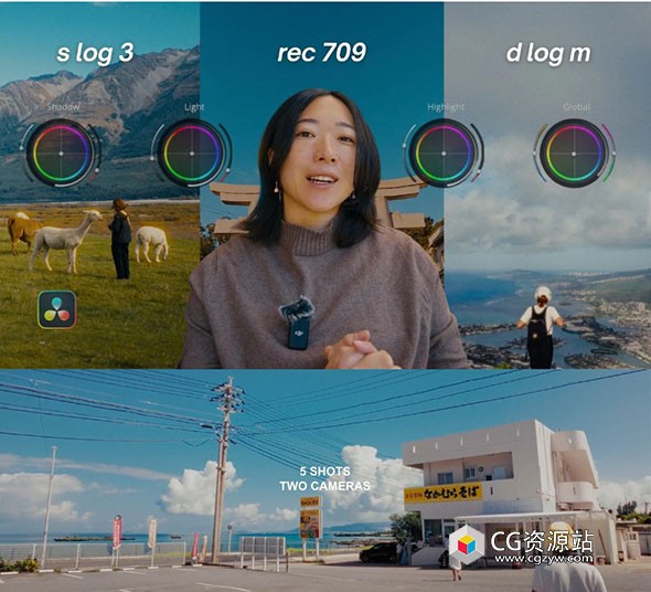 达芬奇-3种复古胶片风格电影感旅拍广告短片色彩分级节点预设 Powergrade-图片1